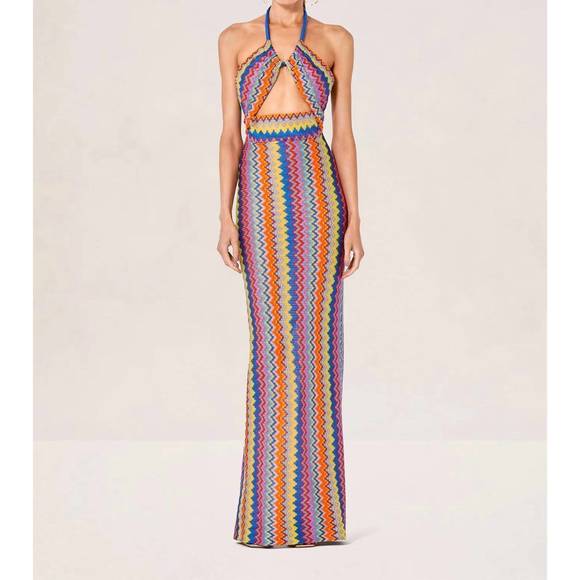 NEW ALEXIS vedette maxi dress in multi - Picture 2 of 3